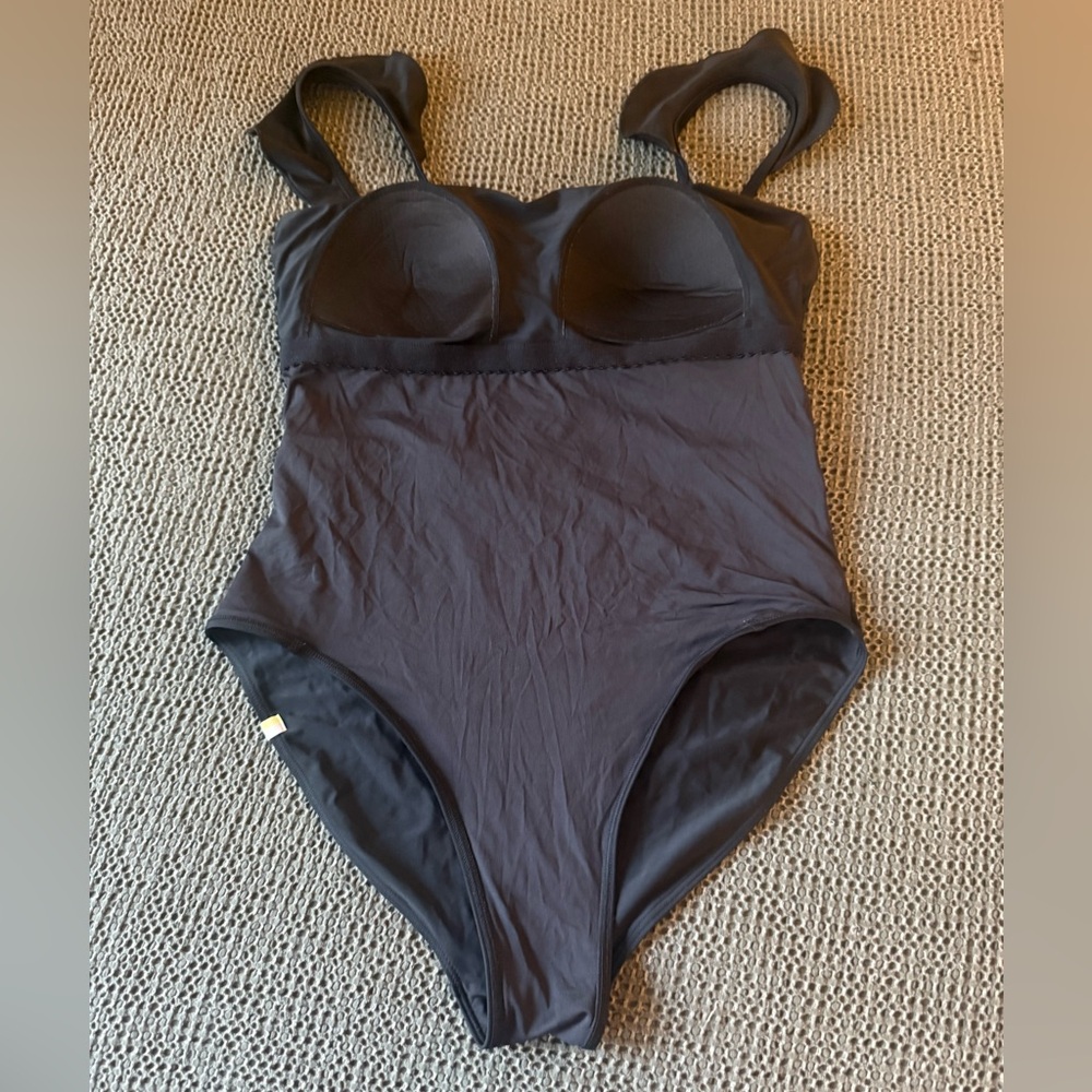 summersalt Black Ruffle-Strap One-Piece Swimsuit - Picture 12 of 13